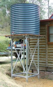 large rainwater tank
